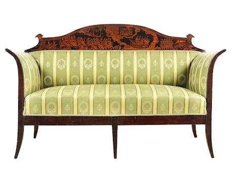 Sofa mit napoleonischer Schlachtenszene